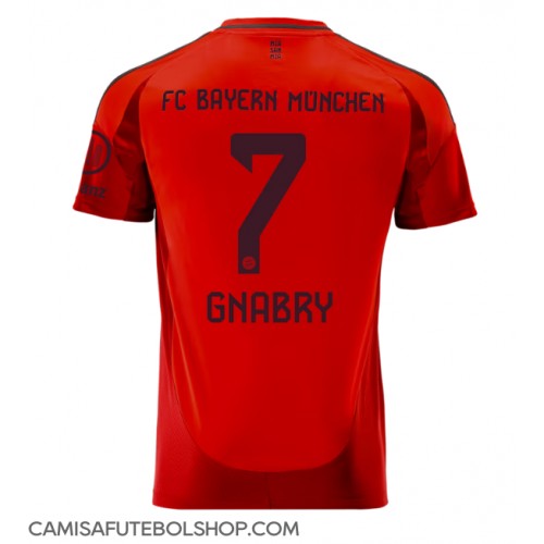 Camisa de time de futebol Bayern Munich Serge Gnabry #7 Replicas 1º Equipamento 2024-25 Manga Curta